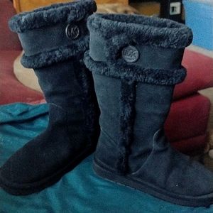 MK leather winter boots! SO cute and warm!